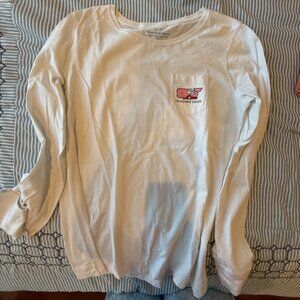 WOMENS VINEYARD VINES LONG SLEEVE VALENTINE'S DAYSHIRT, SIZE SMALL